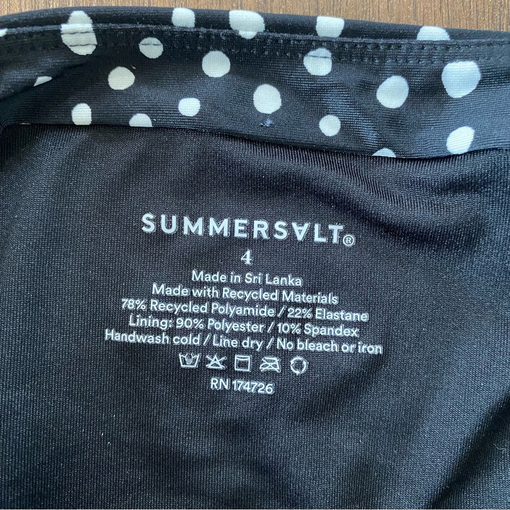 Summersalt Ruffle Backflip One Piece Swimsuit Polka Dot Size 4 - Picture 4 of 4